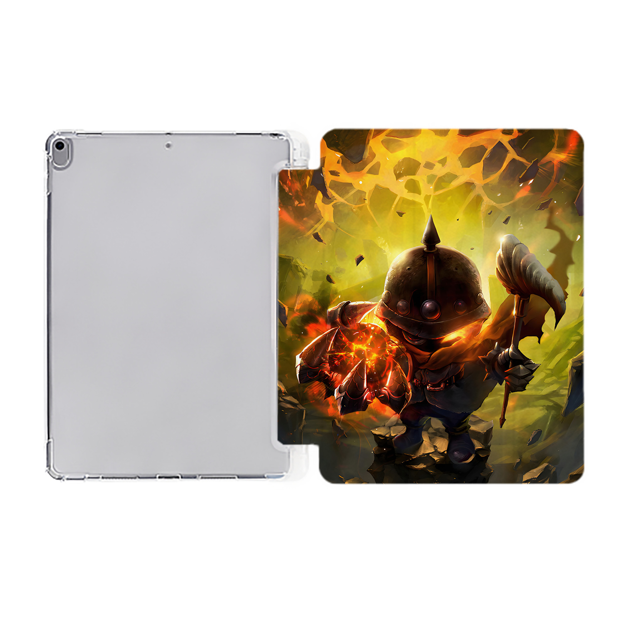 （画像用） リーグ・オブ・レジェンド League of Legends LOL IPad ケース ペン収納付き 三つ折りスタンド PUレザー×シリコン 対応機種9.5/10.5/10.9インチ